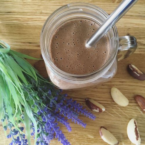3 healthy snacks to satisfy a vegan sweet tooth - chocolate brazil nut smoothie.jpg