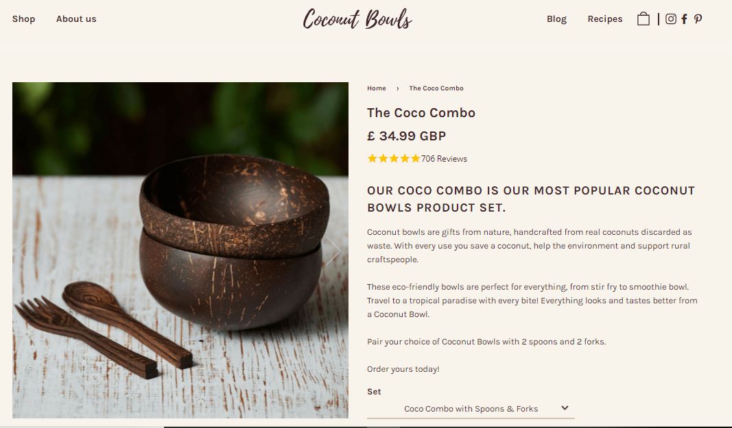 Christmas healthy gift guide for a health and wellness lover - coconut bowls