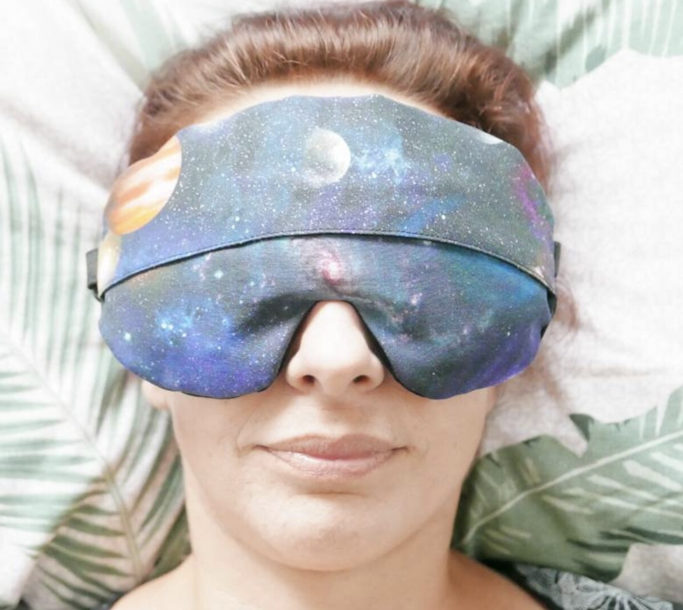 weighted sleep mask with lavender