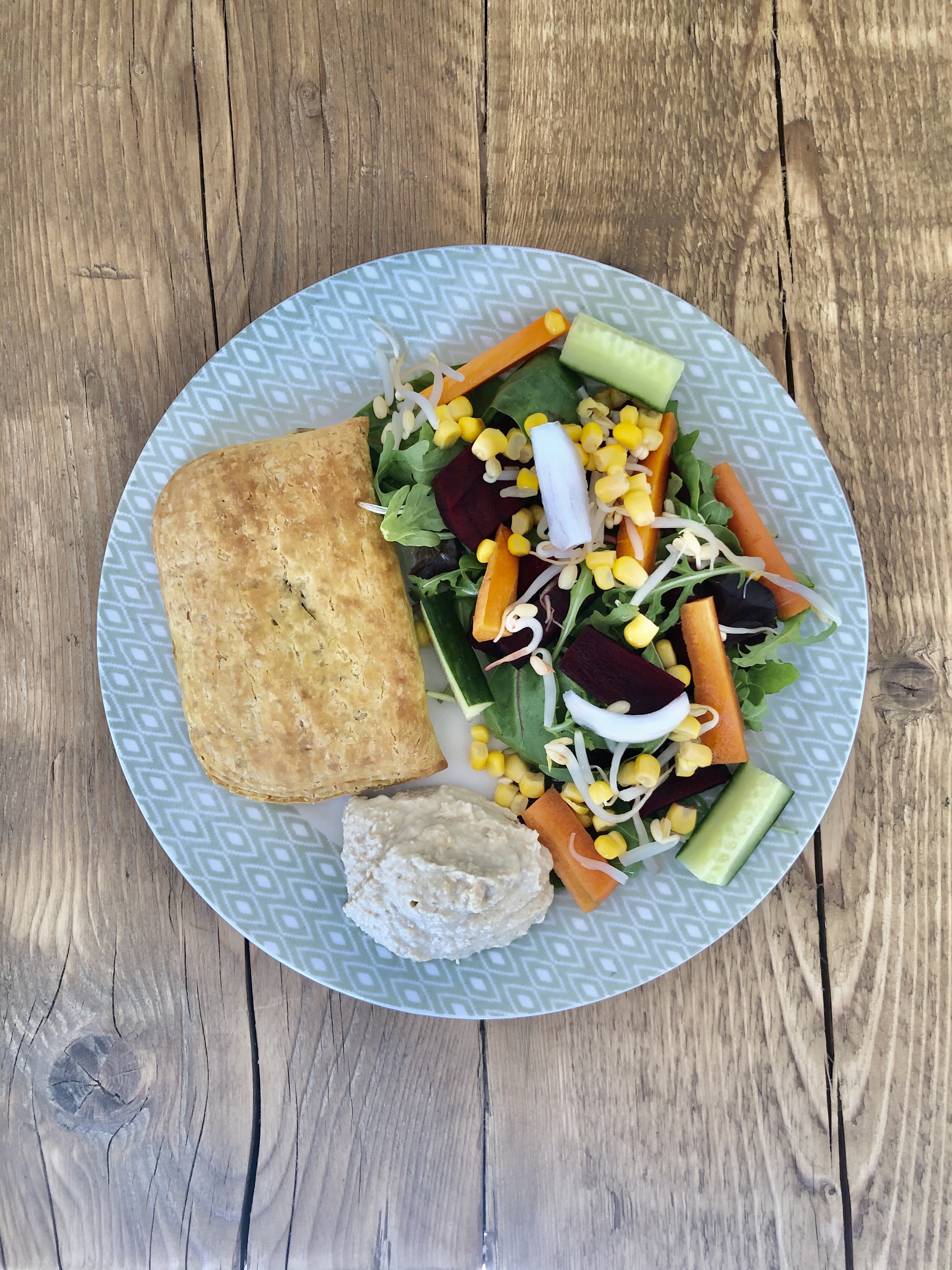 vegan patty and salad quick vegan dinner ideas