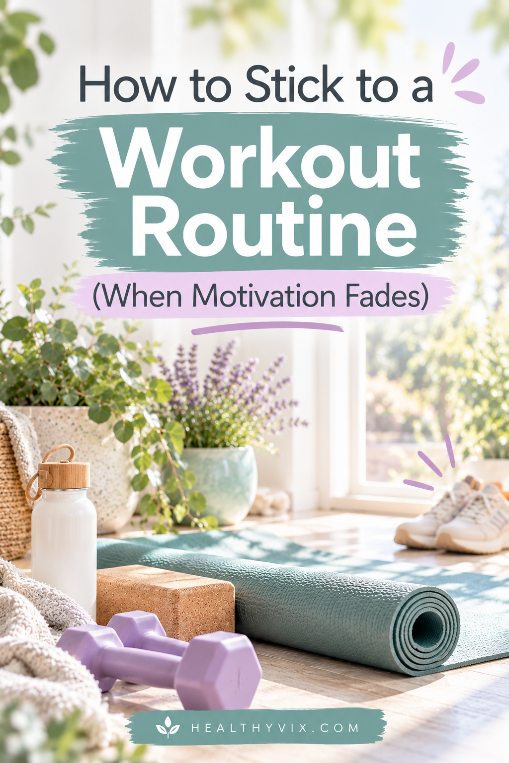 How to Stick to a Workout Routine when motivation fades