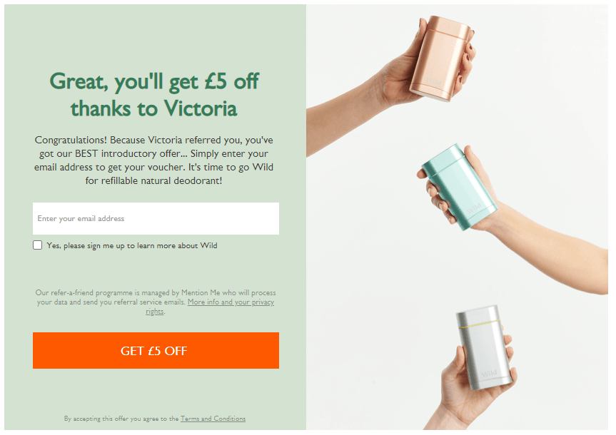 Wild zero waste natural deodorant review + £5 off discount code
