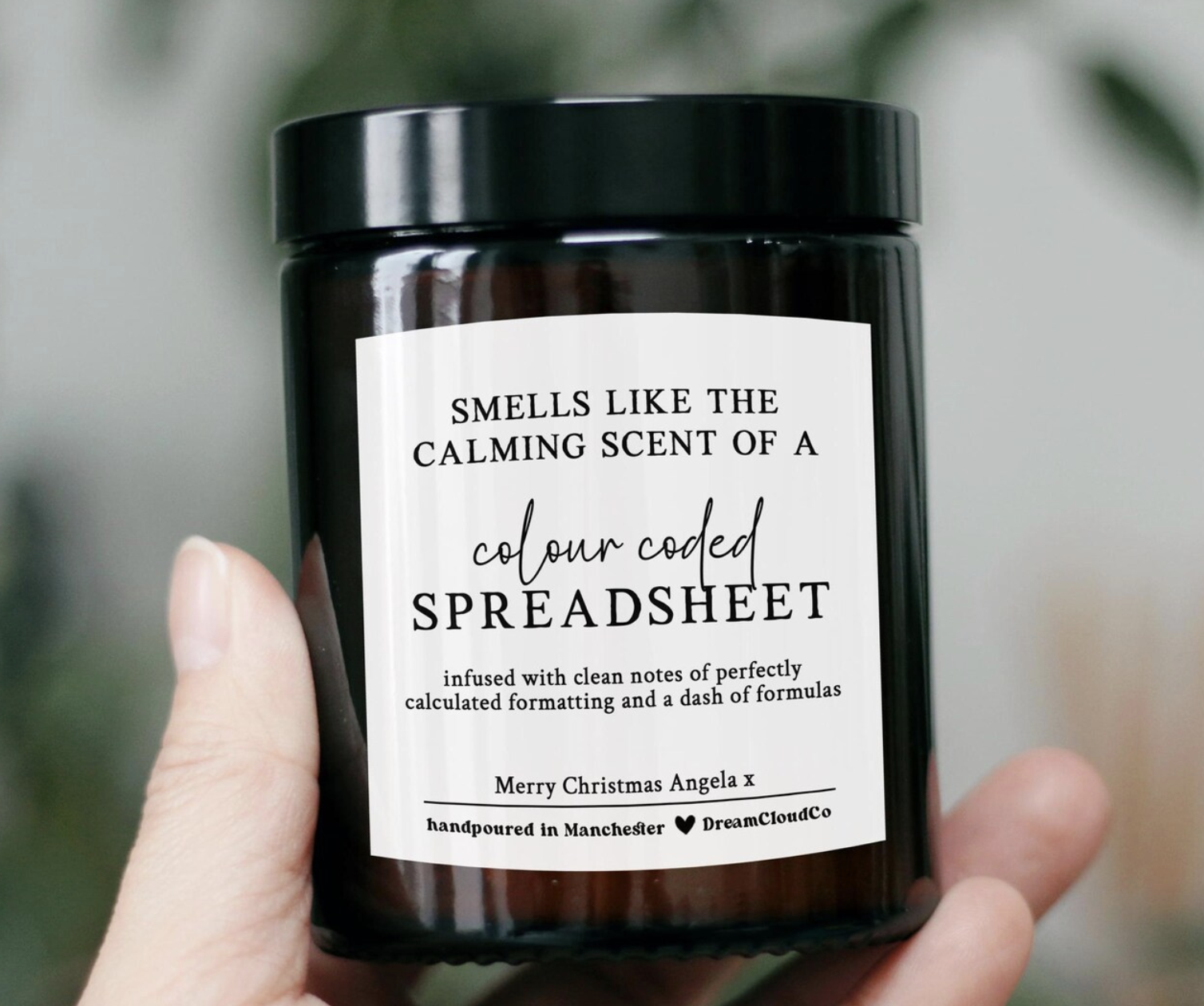 funny accountant gift candle