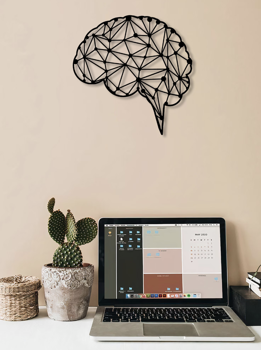Brain Home Wood Wall Decor