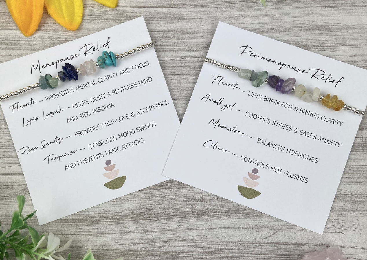 menopause crystal bracelet