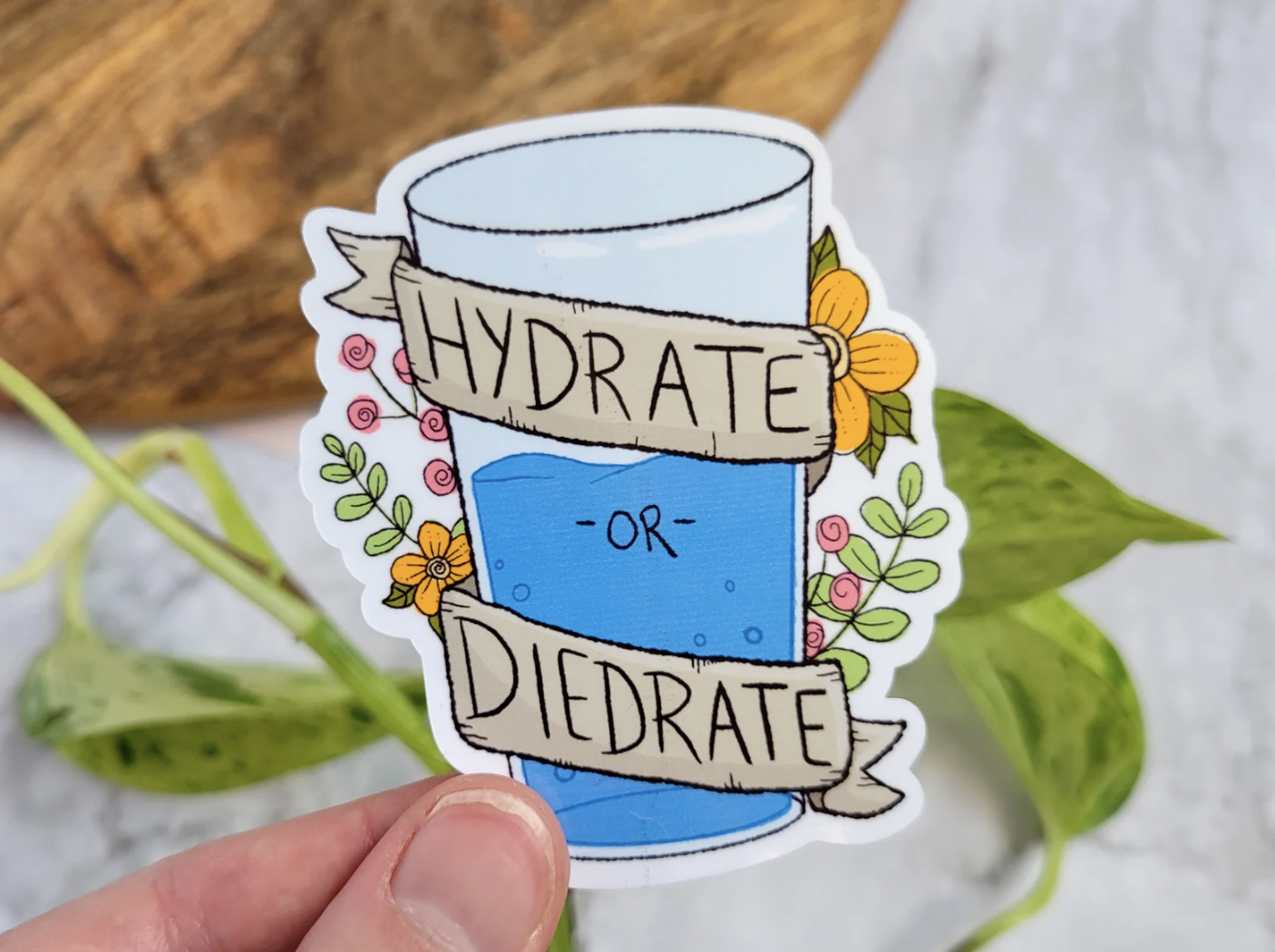 funny hydrate or diedrate sticker