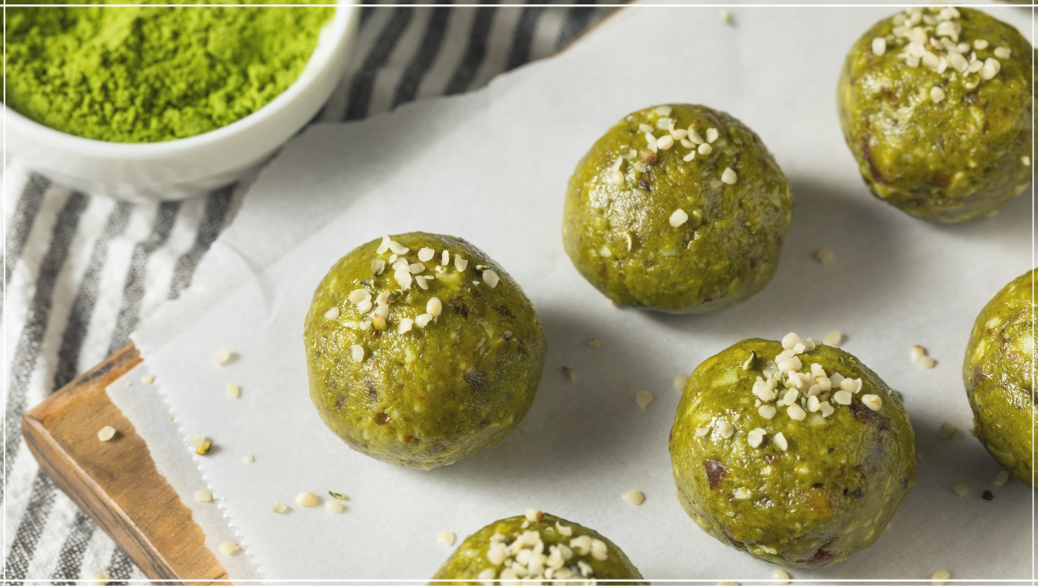 Coconut & Matcha Energy Balls Recipe (Vegan, No Bake)