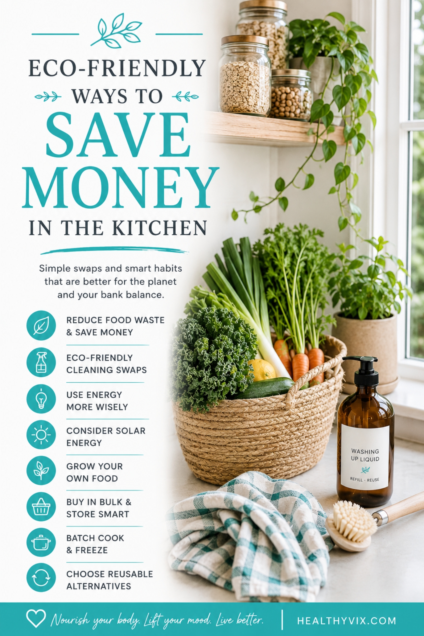 eco friendly ways to save money in the kitchen