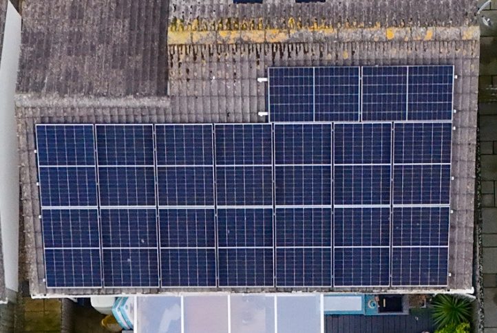 solar panels on our house