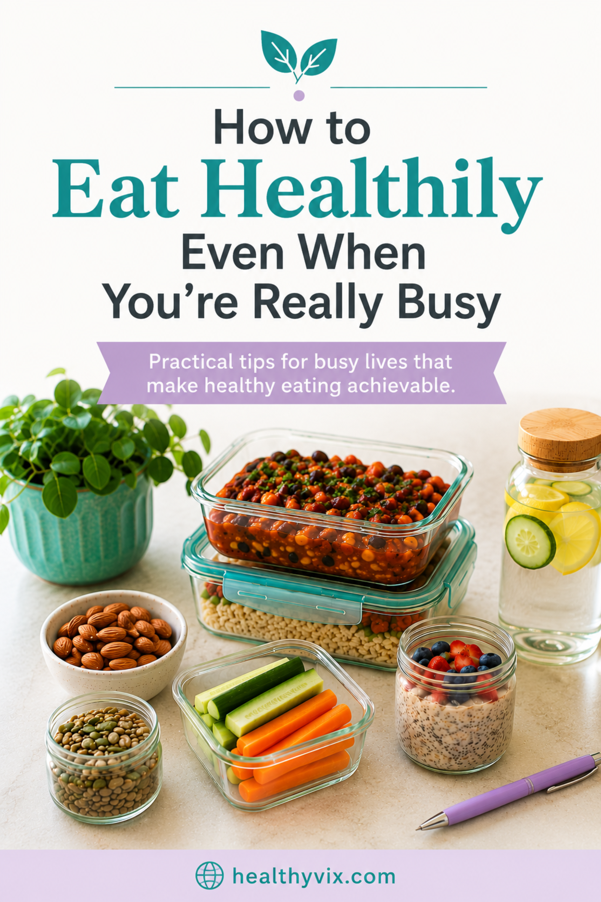 How to Eat Healthily Even When You're Really Busy